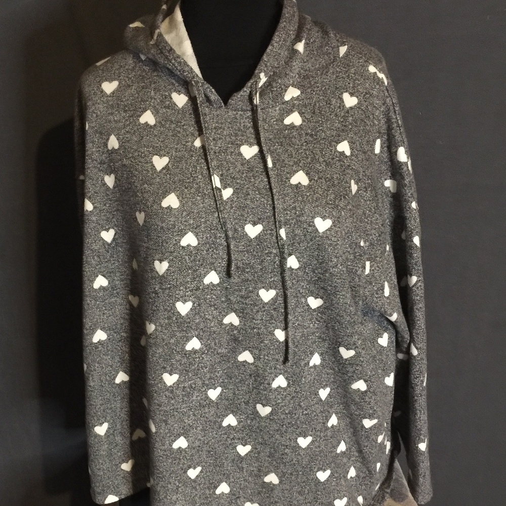 Lane Bryant Heart Hoodie  Sweatshirt Plus 22/24